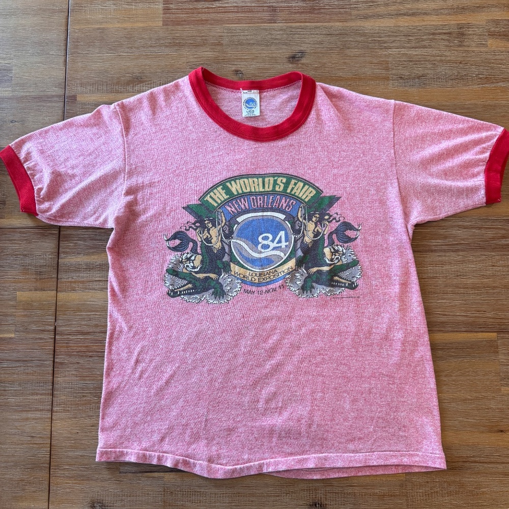 1984 Original Vintage T-Shirt - Word's Fair New Orleans - Men's - Great Conditio